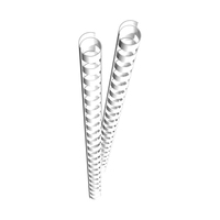 12379 - Binderücken - Weiß - 65 Blätter - Kunststoff - 1 cm - 100 mm