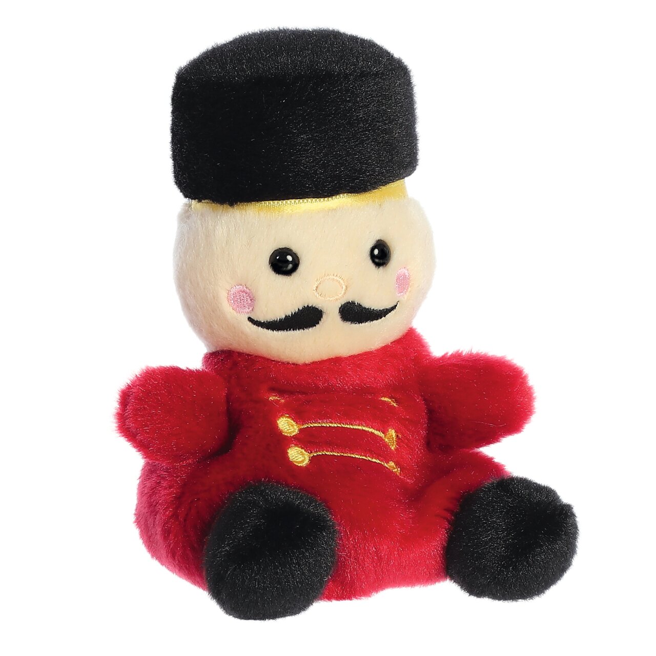 Palm Pals Marius Nutcracker | Nussknacker-Plüschtier | ca. 13 cm | Rot-Schwarz | Weihnachtsfigur