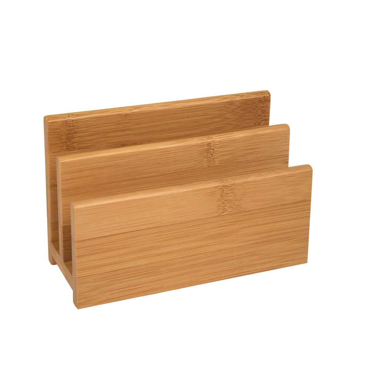 Briefständer Bambus mit 2 Fächern