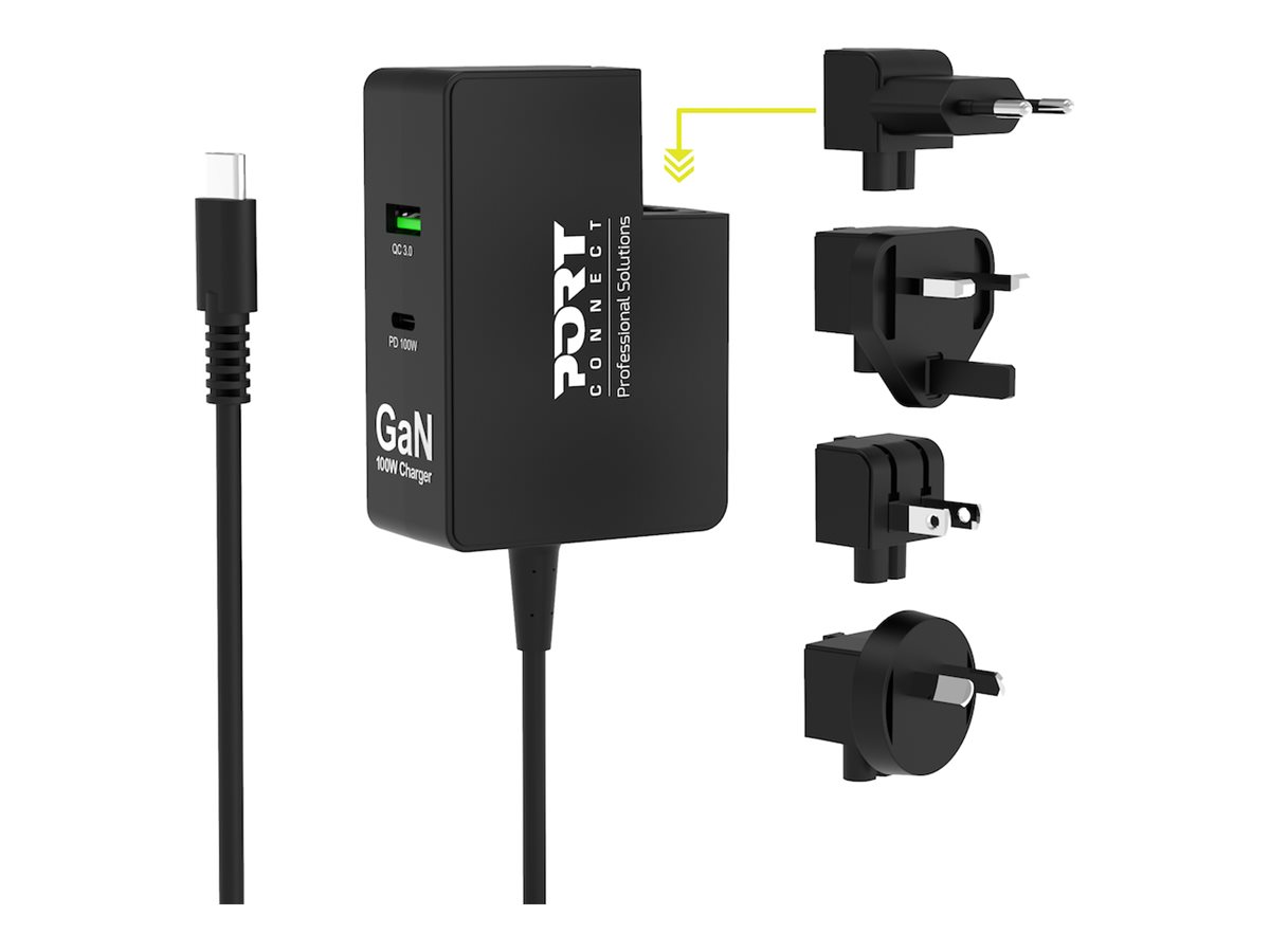USB-C Ladegerät GaN 100W USB-C/A Reiseadapter