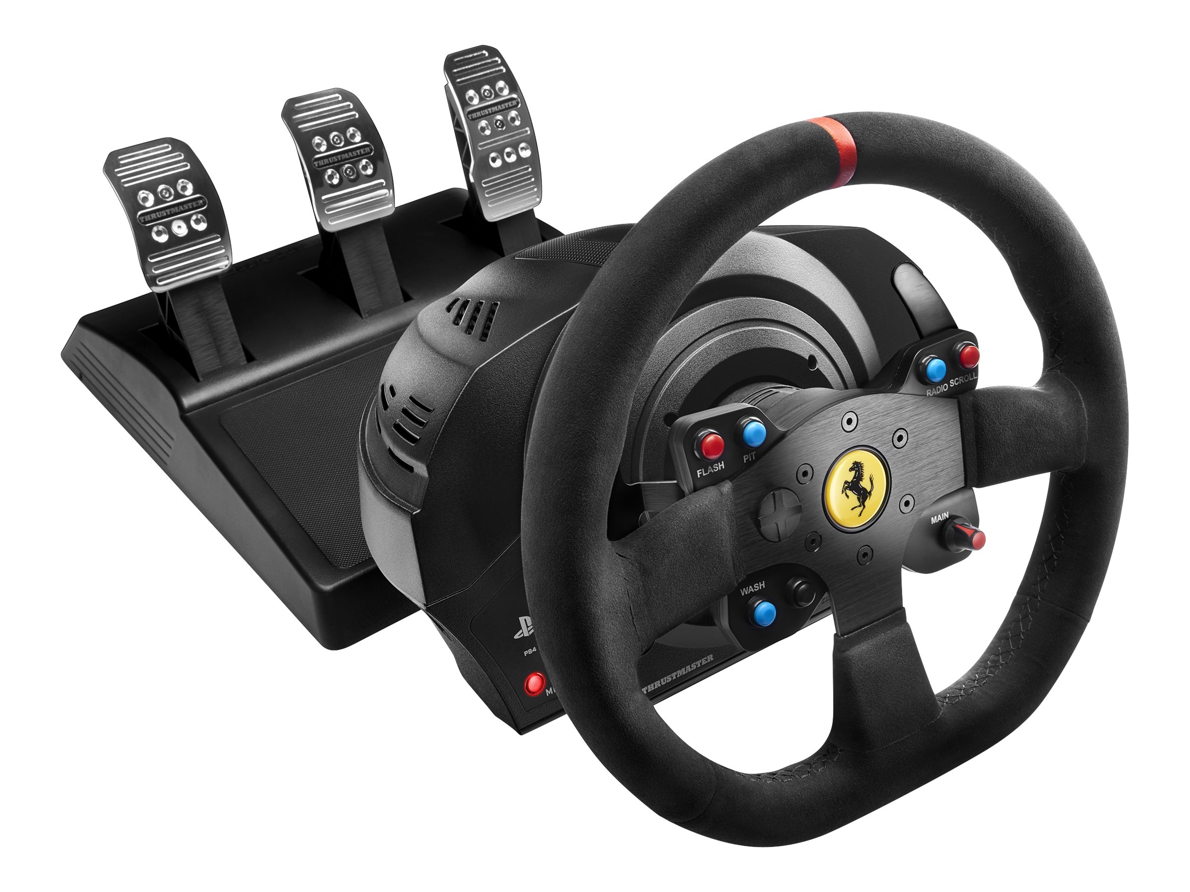 Thrustmaster T300 Ferrari Integral Racing Wheel, Lenkrad mit Pedale, kabelgebunden  (PC/PS5/PS4/PS3)