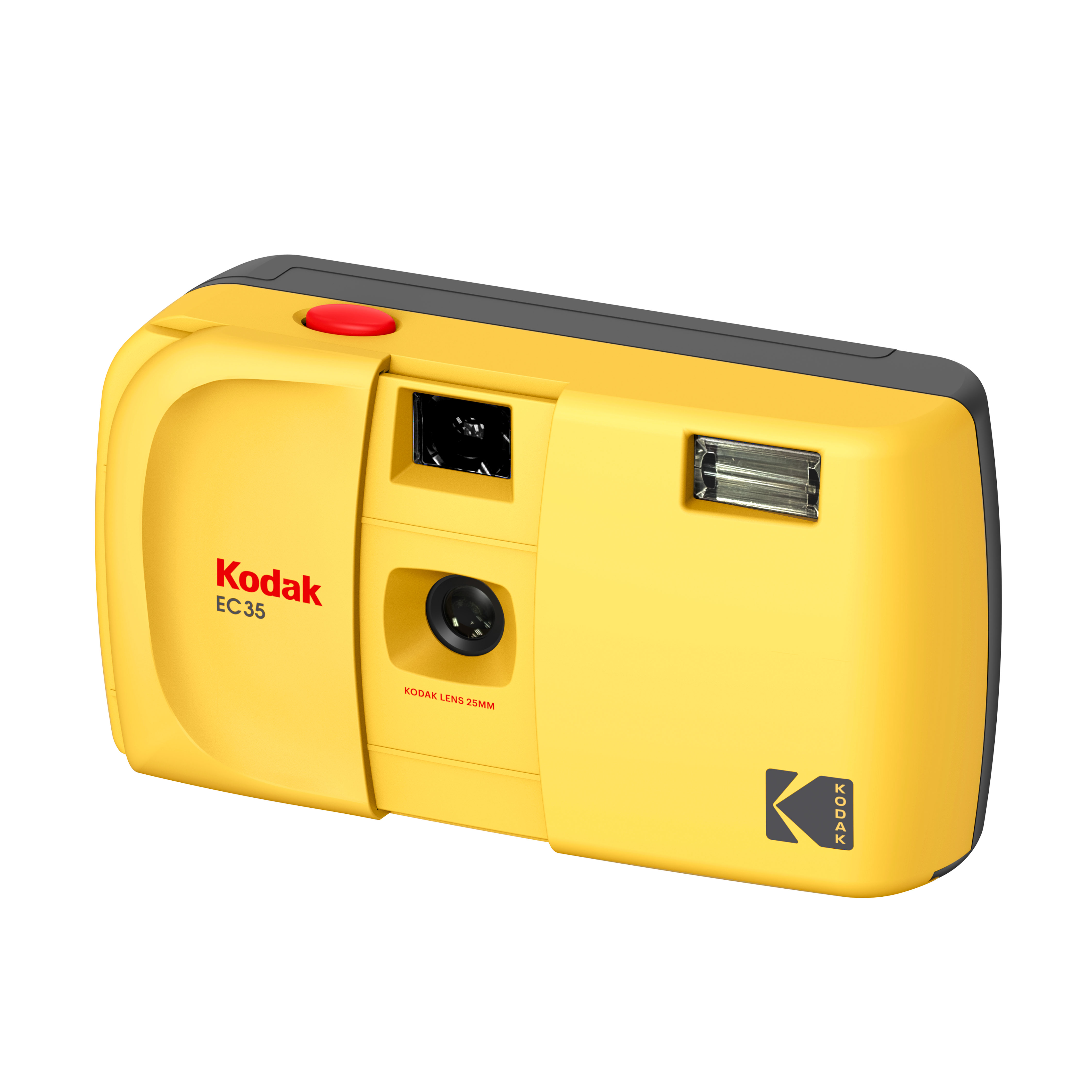 EC35 35-mm-Analogkamera mit Blitz mit Blitz Butter Yellow