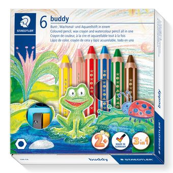 Farbstift buddy 3in1 6er Kartonetui