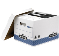 BankersBox Archivbox 29.2x33.5x40.4cm      blau/weiß    10VE