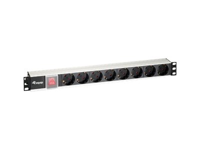 Stromverteilungseinheit 8fach (Rack - einbaufähig) 1U 