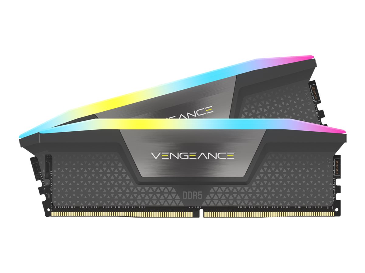 Vengeance RGB grau UDIMM 64GB Kit, DDR5-6000, CL40-40-40-77