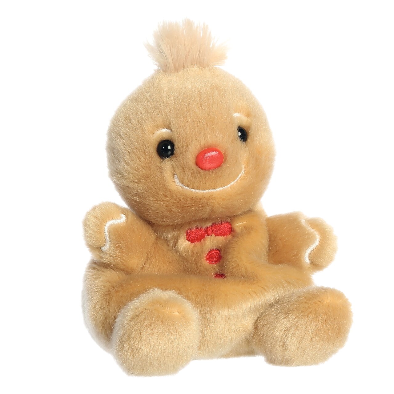 Palm Pals Gino Gingerbread Man | Lebkuchenmann-Plüschtier | ca. 13 cm | Braun | Weihnachtsmotiv