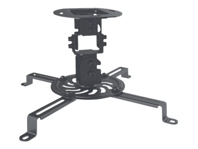 Manhattan Projector Mount, Ceiling, Universal, Tilt, Swivel & Rotate, Height: 15cm, Max 13.5kg, Black, Lifetime Warranty