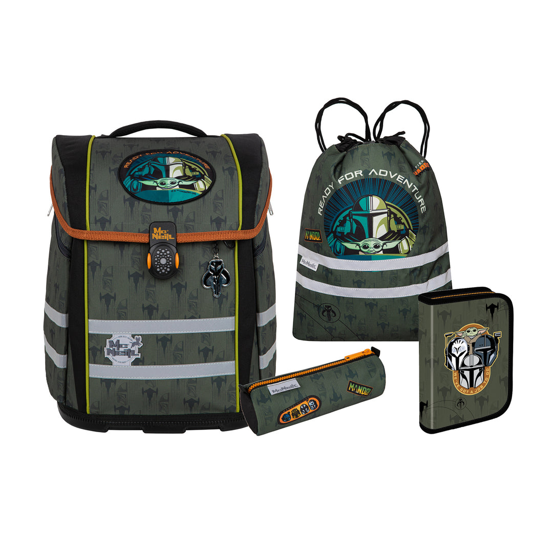 PERFECTO 5-tlg. Schulranzen-Set STAR WARS MANDALORIAN