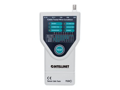 Intellinet 5-in-1 Cable Tester, Tests 5 Commonly Used Network RJ45 and Computer Cables