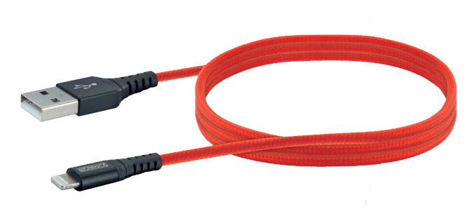 USB-Kabel 2.0 St. A->Apple Lightning 1,20m rot