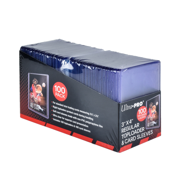 TCG Toploader & Soft Sleeves Set 100 Toploader + 100 Schutzhüllen