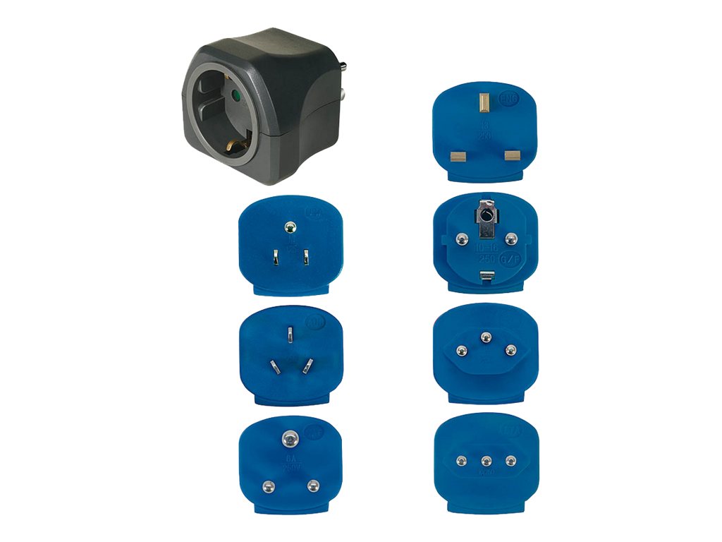 Adapter | Reise-Set 7 Stecker 10 A Sicherung