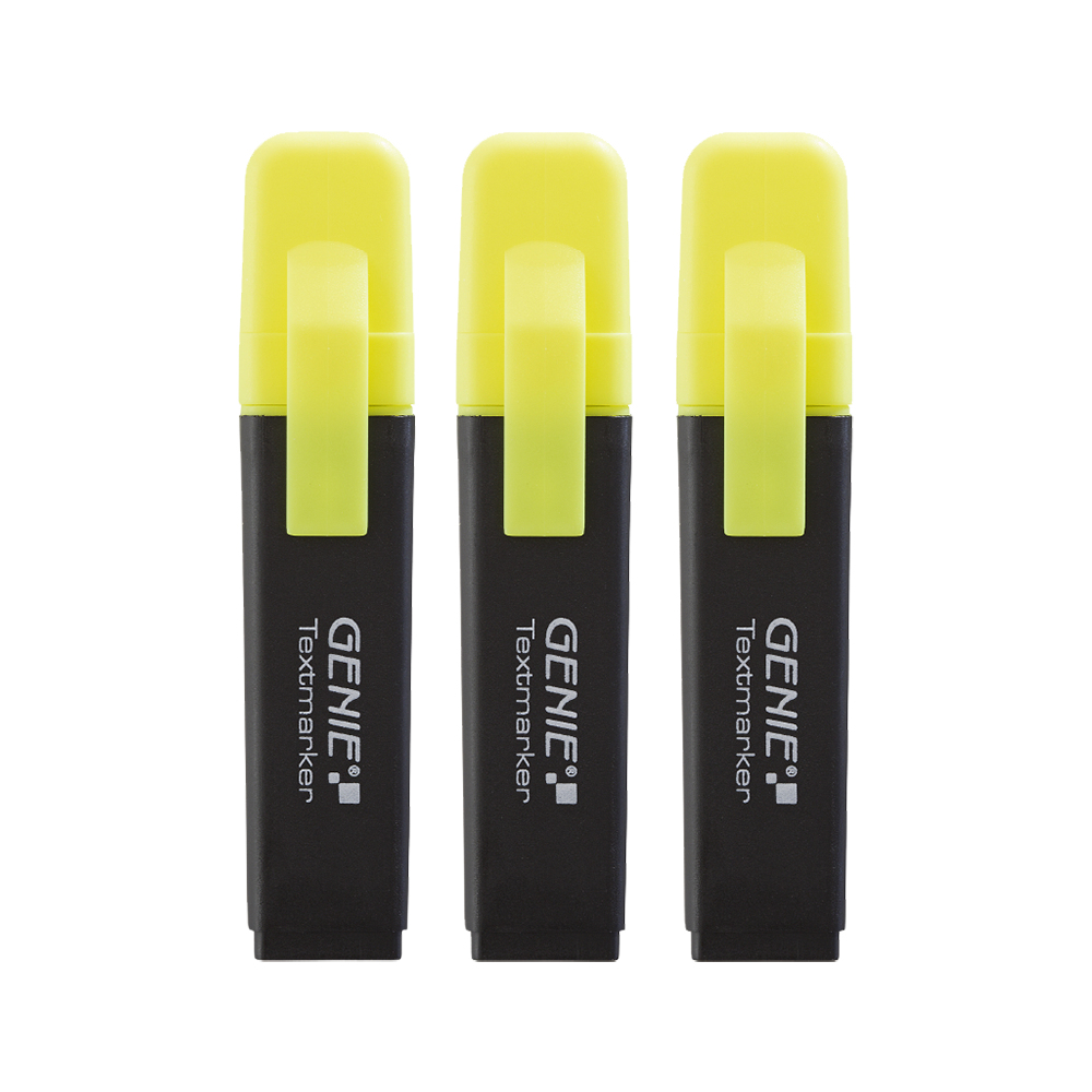 Textmarker gelb 3Stk.
