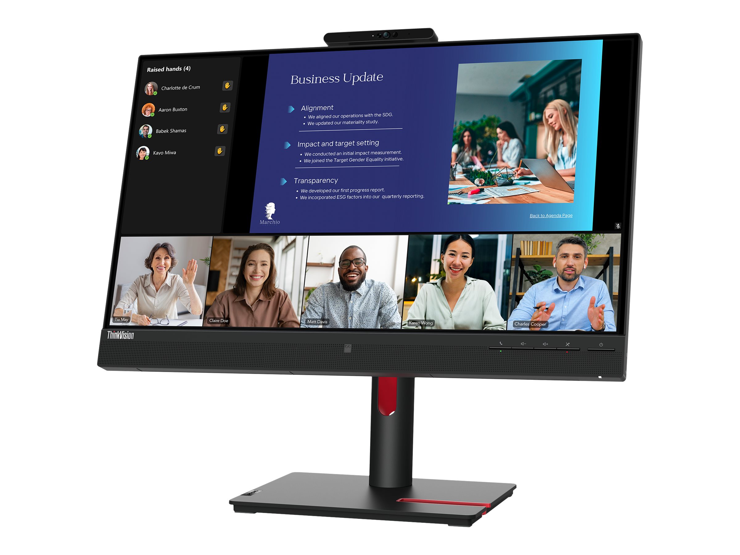 ThinkVision T24v-30  (23,8") FHD  HDMI/DP/VGA/HUB/CAM