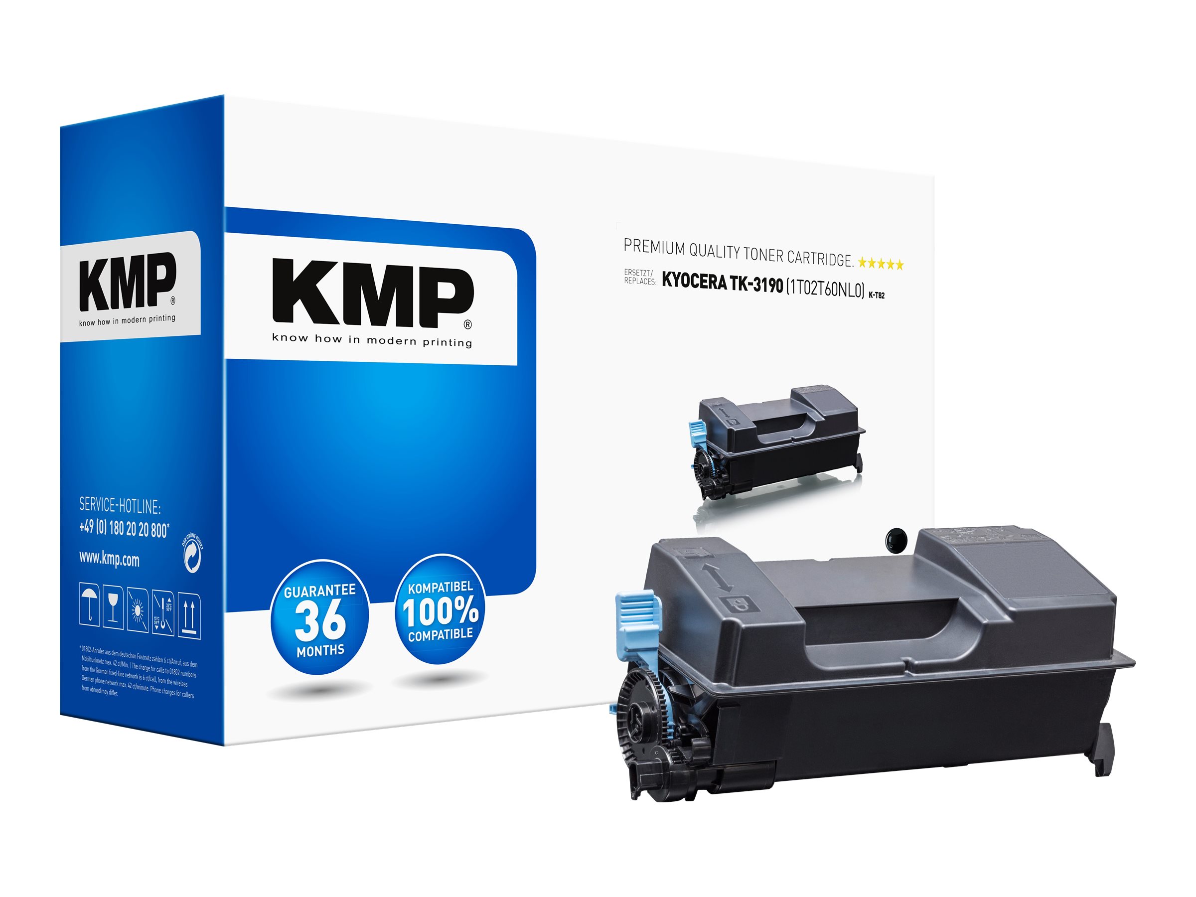 K-T82 - 775 g - Schwarz - kompatibel - Tonerpatrone (Alternative zu: Kyocera 1T02T60NL0)
