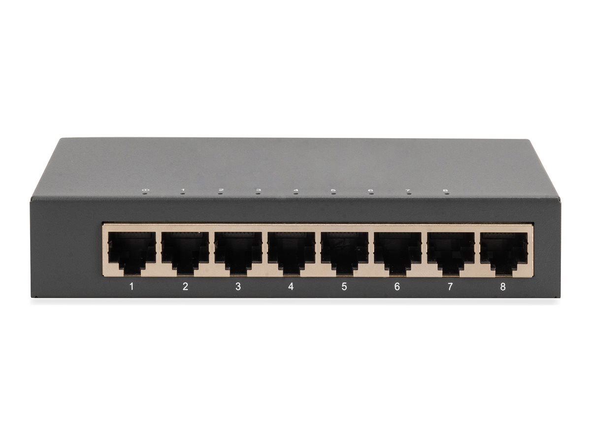 Switch 8-Port Gigabit Desktop, Unmanaged, Metallgeh.