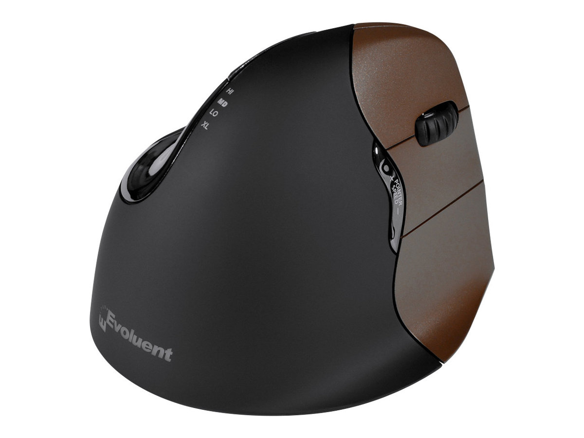 VerticalMouse 4 Small - Vertical mouse - Für Rechtshänder - optisch - 6 Tasten - kabellos - 2.4 GHz - kabelloser Empfänger (USB)