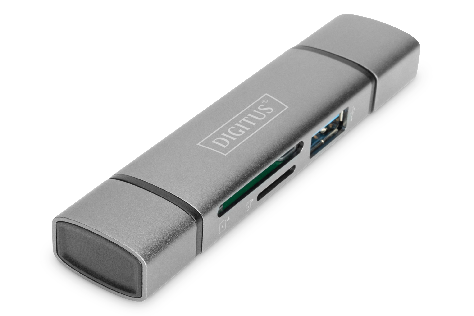 DIGITUS | Dual Card Reader Hub USB-C / USB 3.0, OTG