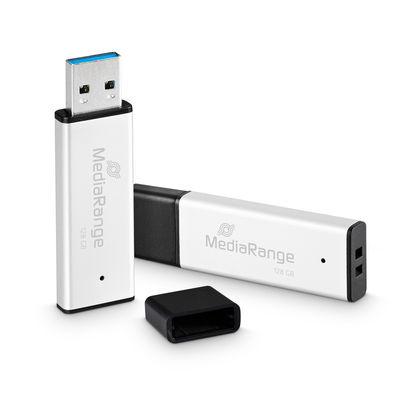 High Performance USB-Stick | 128 GB | USB 3.0 | Aluminium | Silber