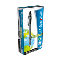PAPER MATE Kugelschreiber Flexgrip Ultra RT M Schwarz 12Stk
