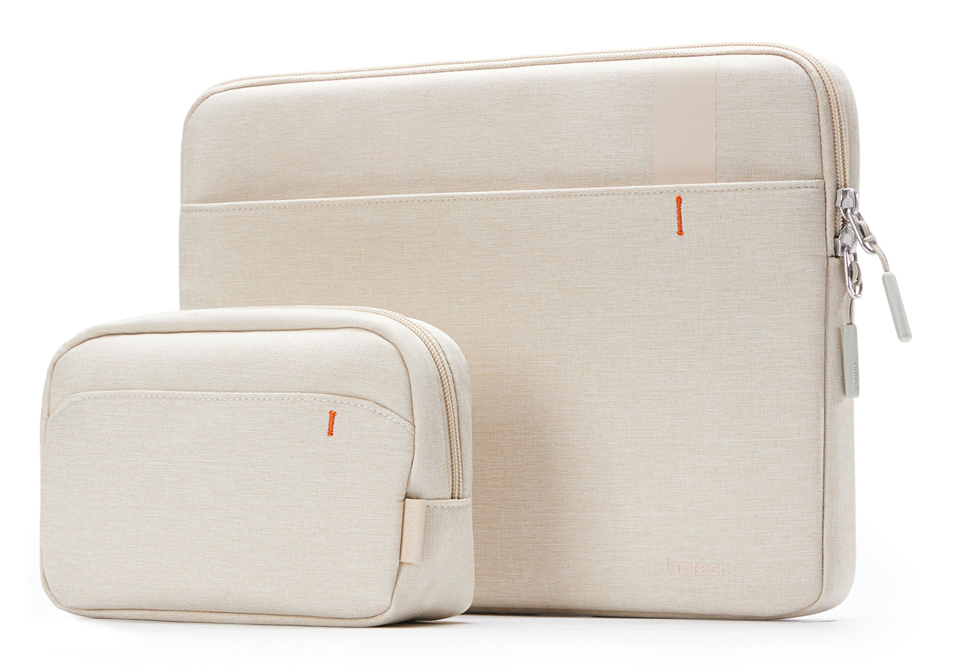 LB01011 Laptop-Schutzhülle 13 Zoll mit Zubehörtasche Beige