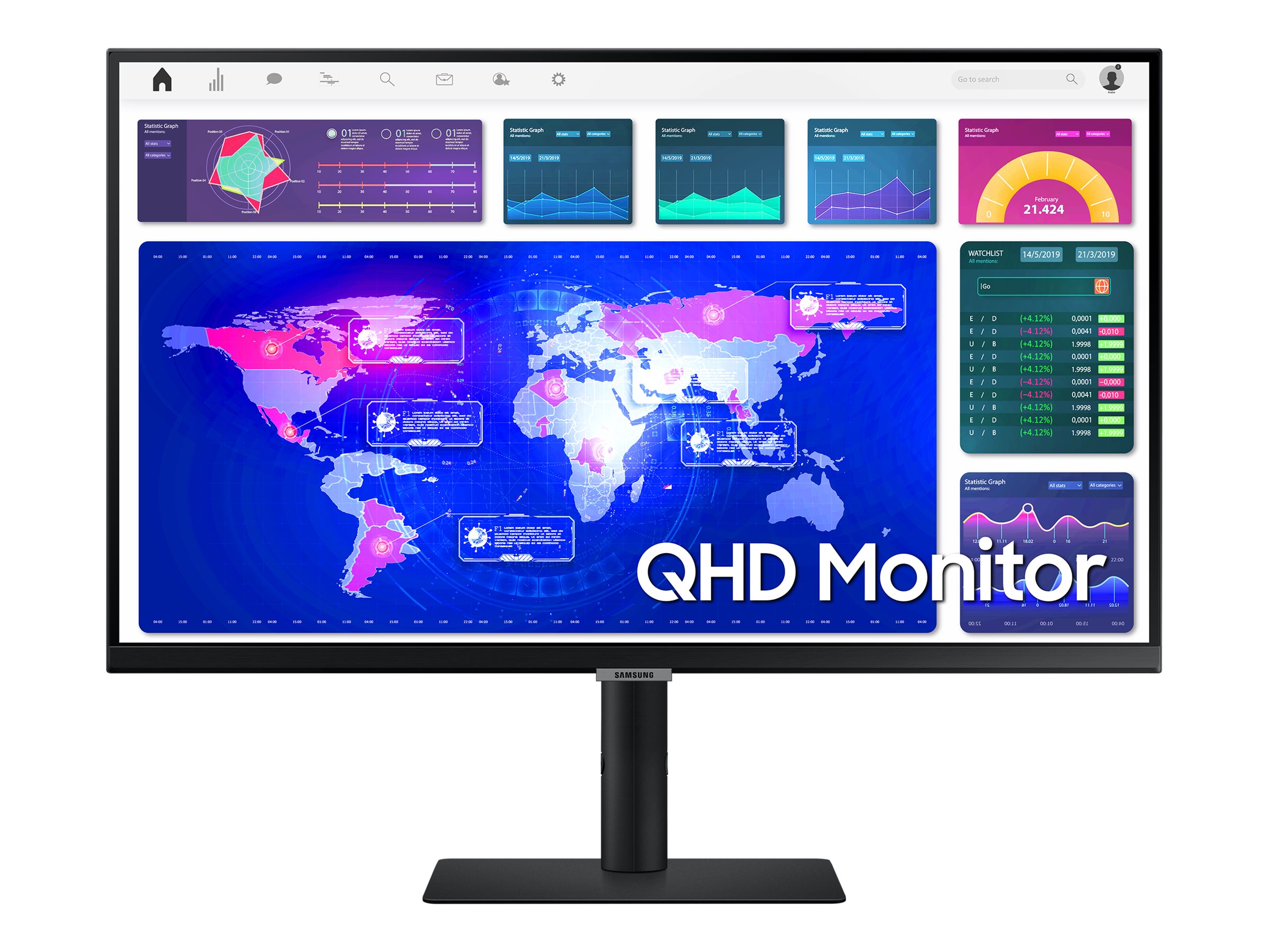 S27A600UUU - S60UA Series - LED-Monitor - 68.6 cm (27")