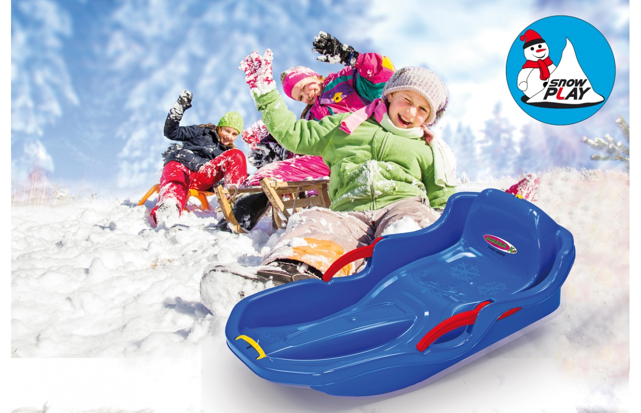 JAMARA | Snow Play Bob Comfort 80 cm blau mit Bremse  