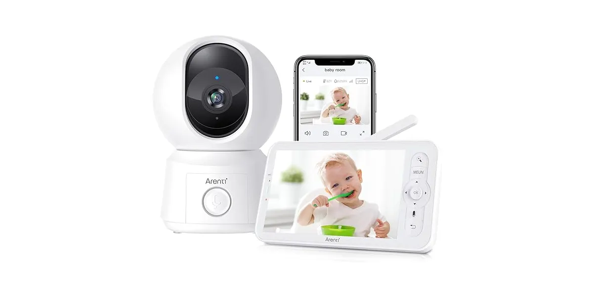 Arenti 2MP/1080P Wi-Fi Video Baby Monitor Kit with LCD