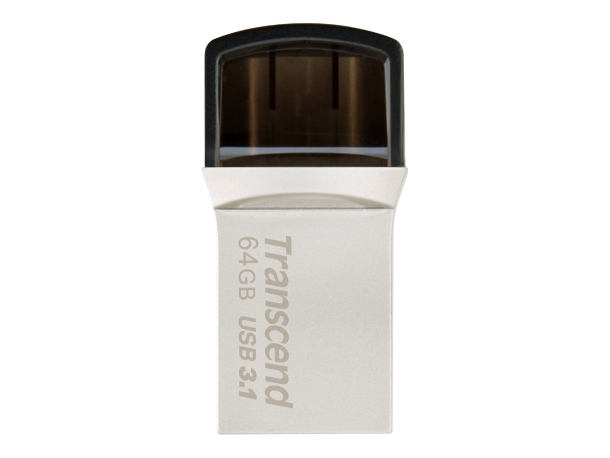 USB-Stick  64GB Transcend JetFlash 890 USB3.1 Typ-C/A