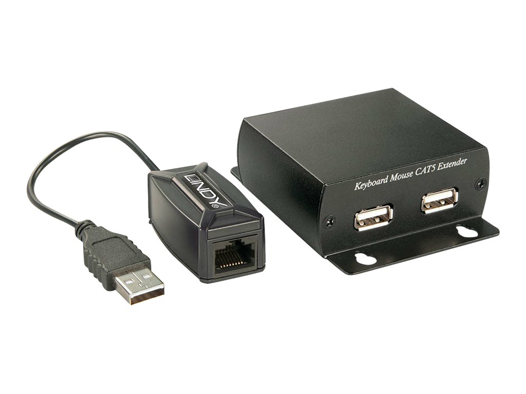 32686 | USB Cat.5 Extender HID | Tastatur & Maus | bis 300 m | Cat.5e/6 | USB 1.1