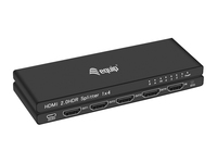 Equip HDMI Splitter 2.0 4 Port Ultra Slim 4K/60Hz schwarz - 4-Port