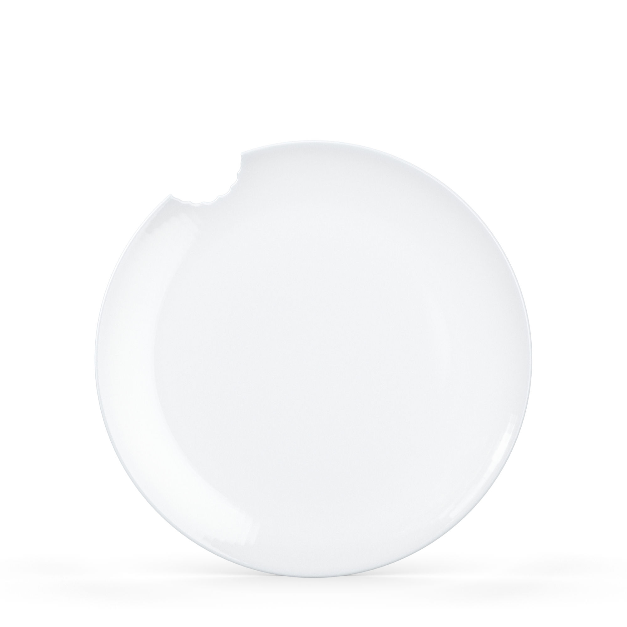 T017401 | Speiseteller mit Biss | 2er-Set | Ø 28 cm | Hartporzellan | Weiß
