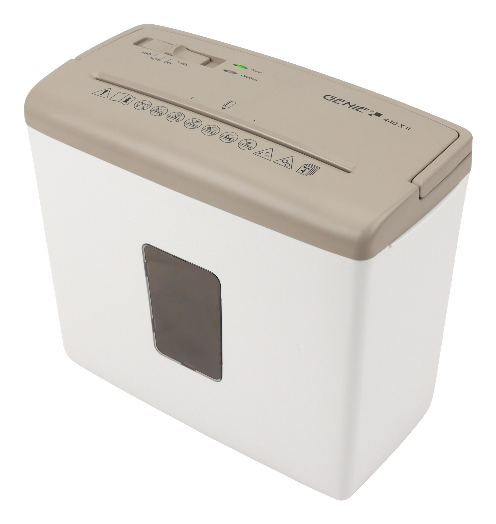 Aktenvernichter 440 X II Cross Cut weiss/braun