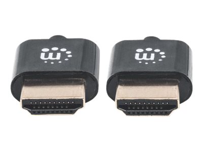 Manhattan HDMI Cable with Ethernet (Ultra Thin), 4K@60Hz (Premium High Speed)