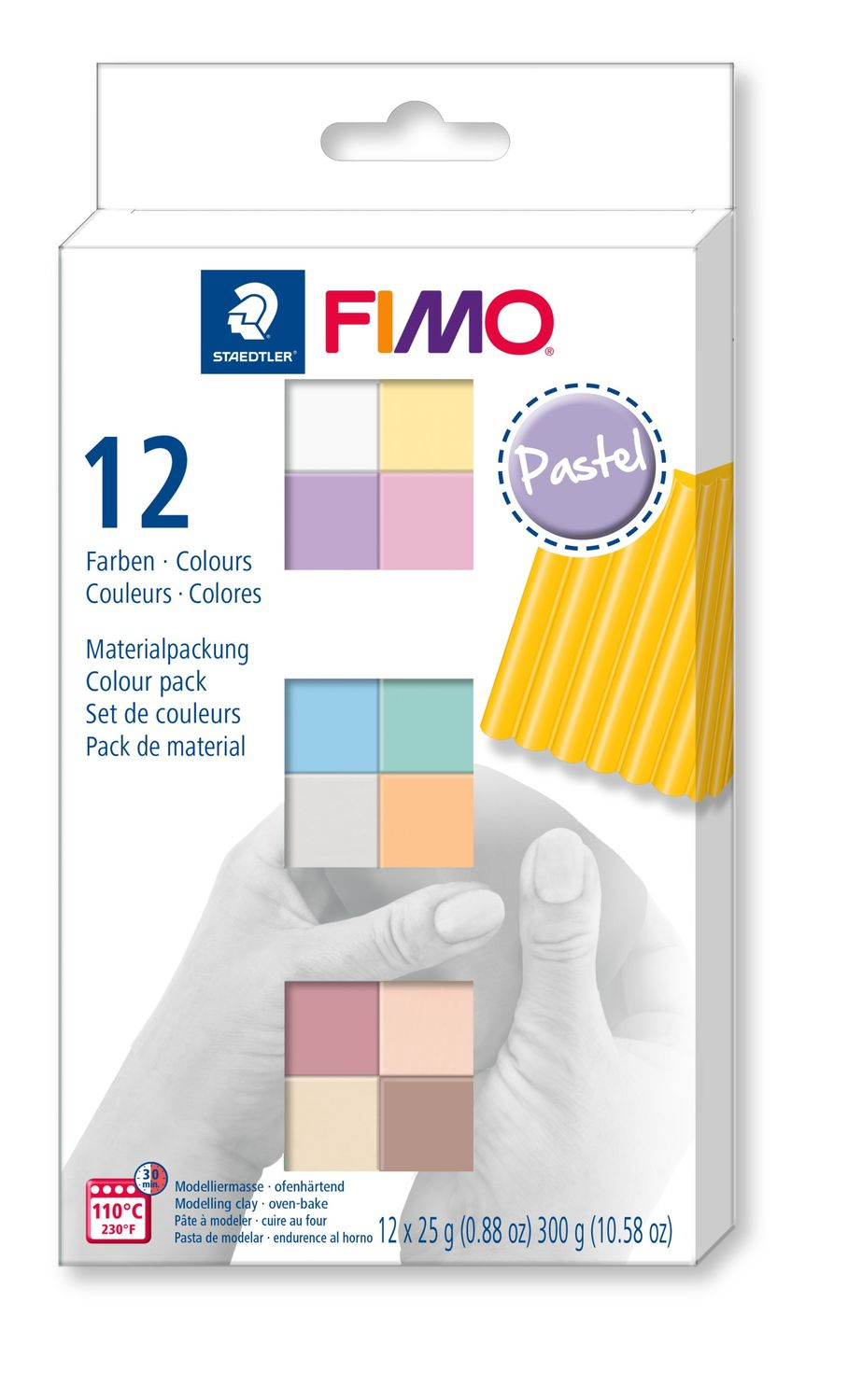 STAEDTLER FIMO 8023 C - Knetmasse - Gemischte Farben - Erwachsene - 12 Stück(e) - 110 °C - 30 min