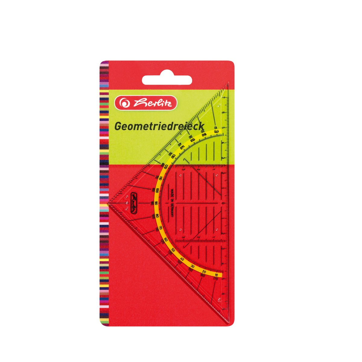 Geometrie-Dreieck klein Kunststoff