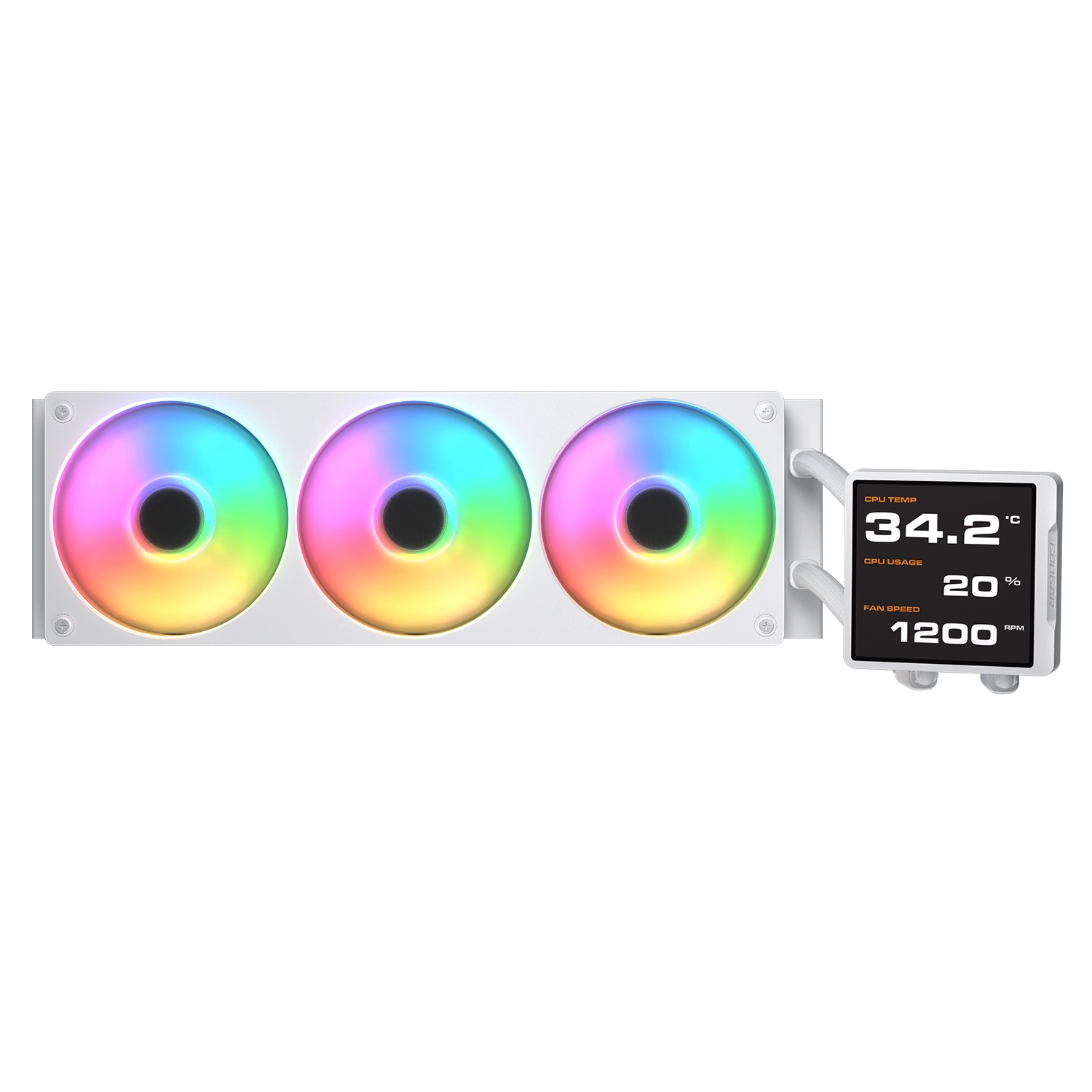 CPU Wasserkühlung Poseidon Vistek Pro 360,ARGB,Weiß