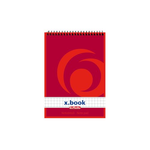 Spiralnotizblock A6 50 Blatt kariert