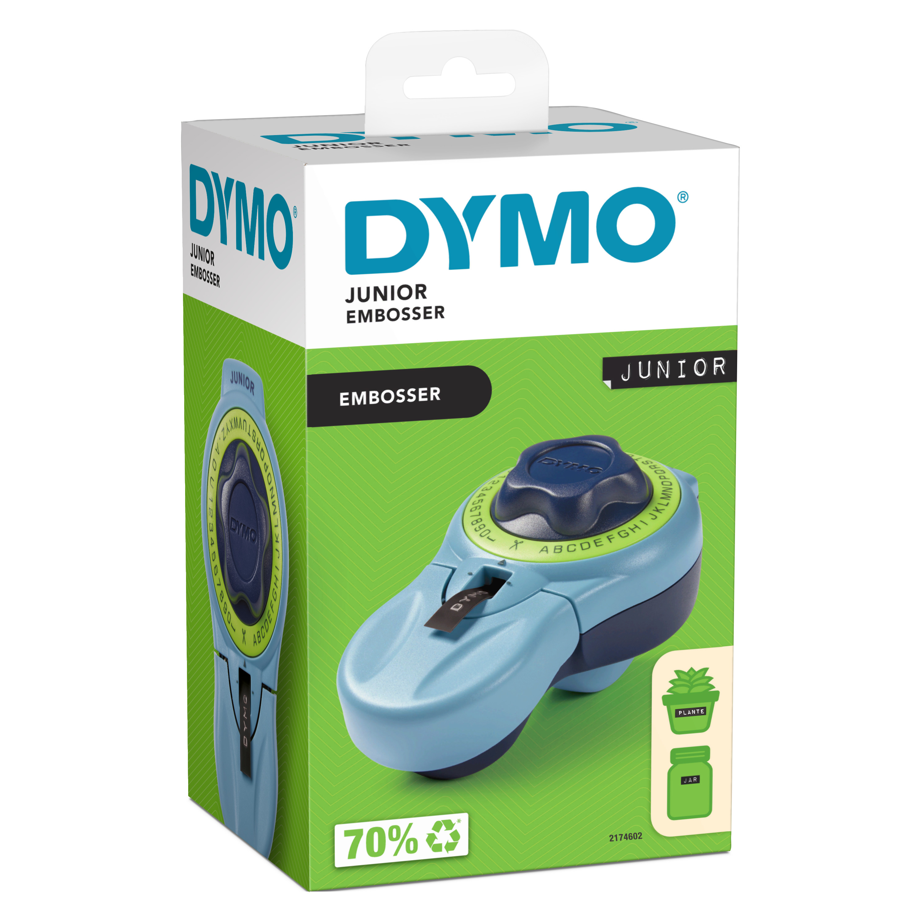 DYMO Junior Prägegerät - Etikettiergerät für Zuhause 