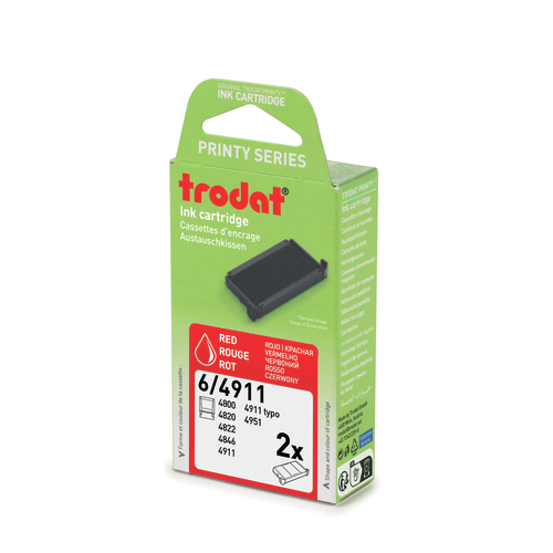 Trodat Austauschkissen – 2Stk – rot – 6/4911/SB