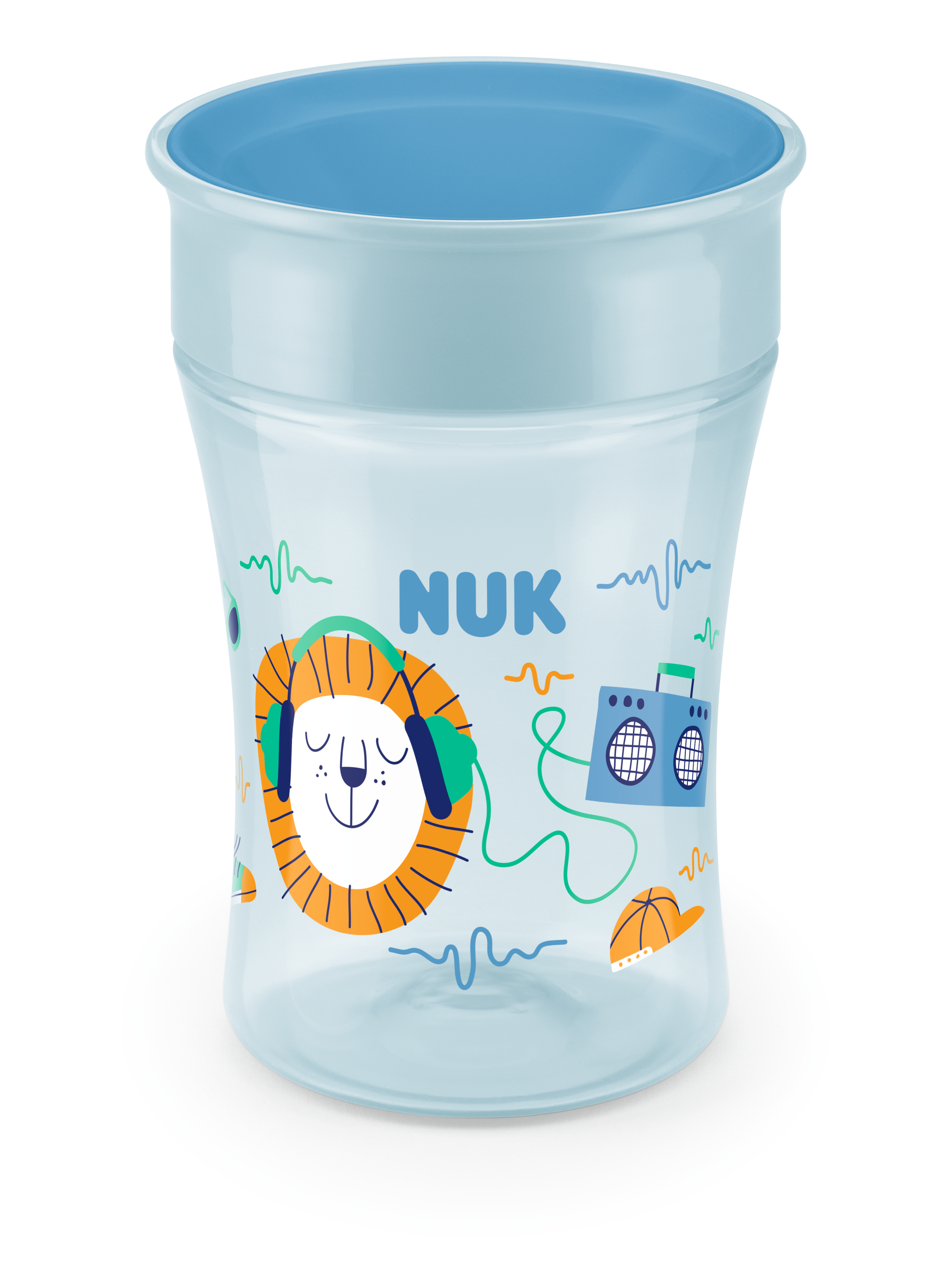 Trinkbecher | Magic-Cup | 360°-Trinkrand | 230ml | Blau