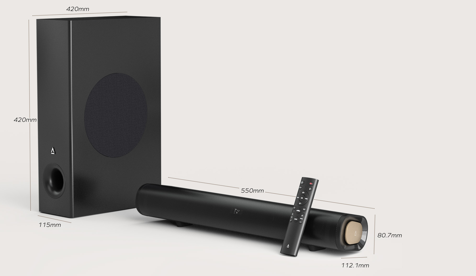 Creative Soundbar Stage Pro mit Subwoofer,Bluetooth,USB,schw