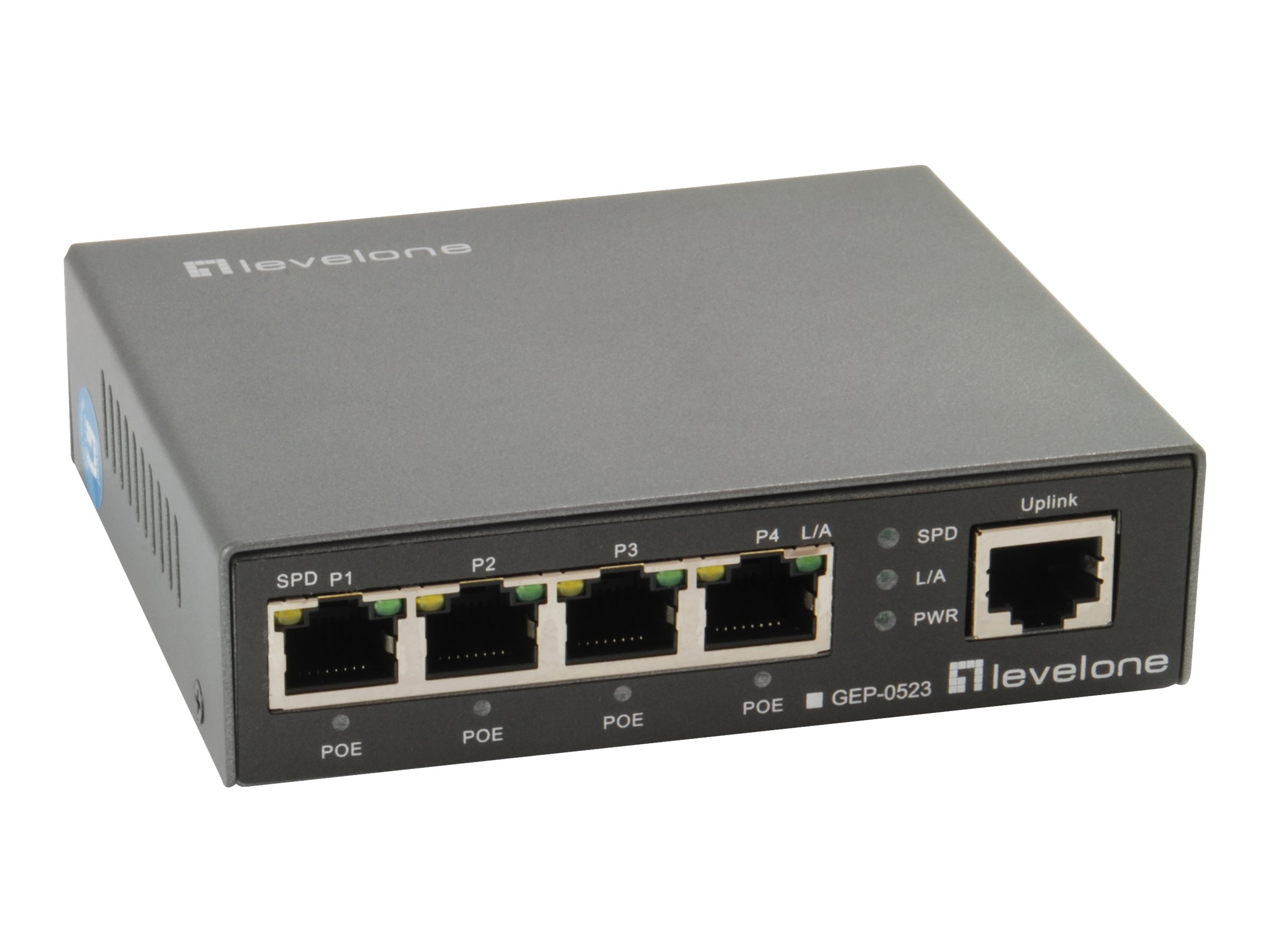 LevelOne GEP-0523 - Switch - 4 x 10/100/1000 (PoE+)