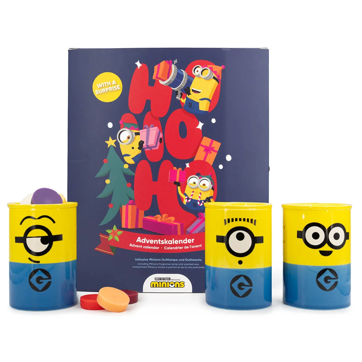 Adventskalender mit Teelicht-Duftlampe & 24x Duftwachs