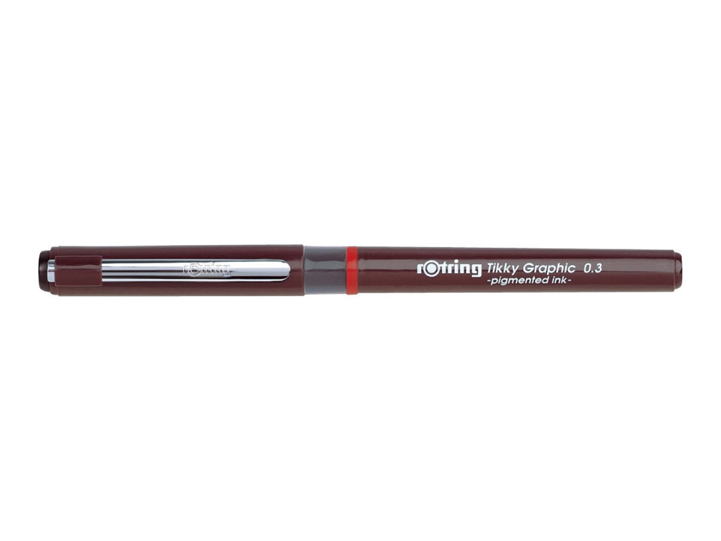 ROTRING Feinfaserschreiber Tikky Graphic 0,3mm Schwarz 1 Stk