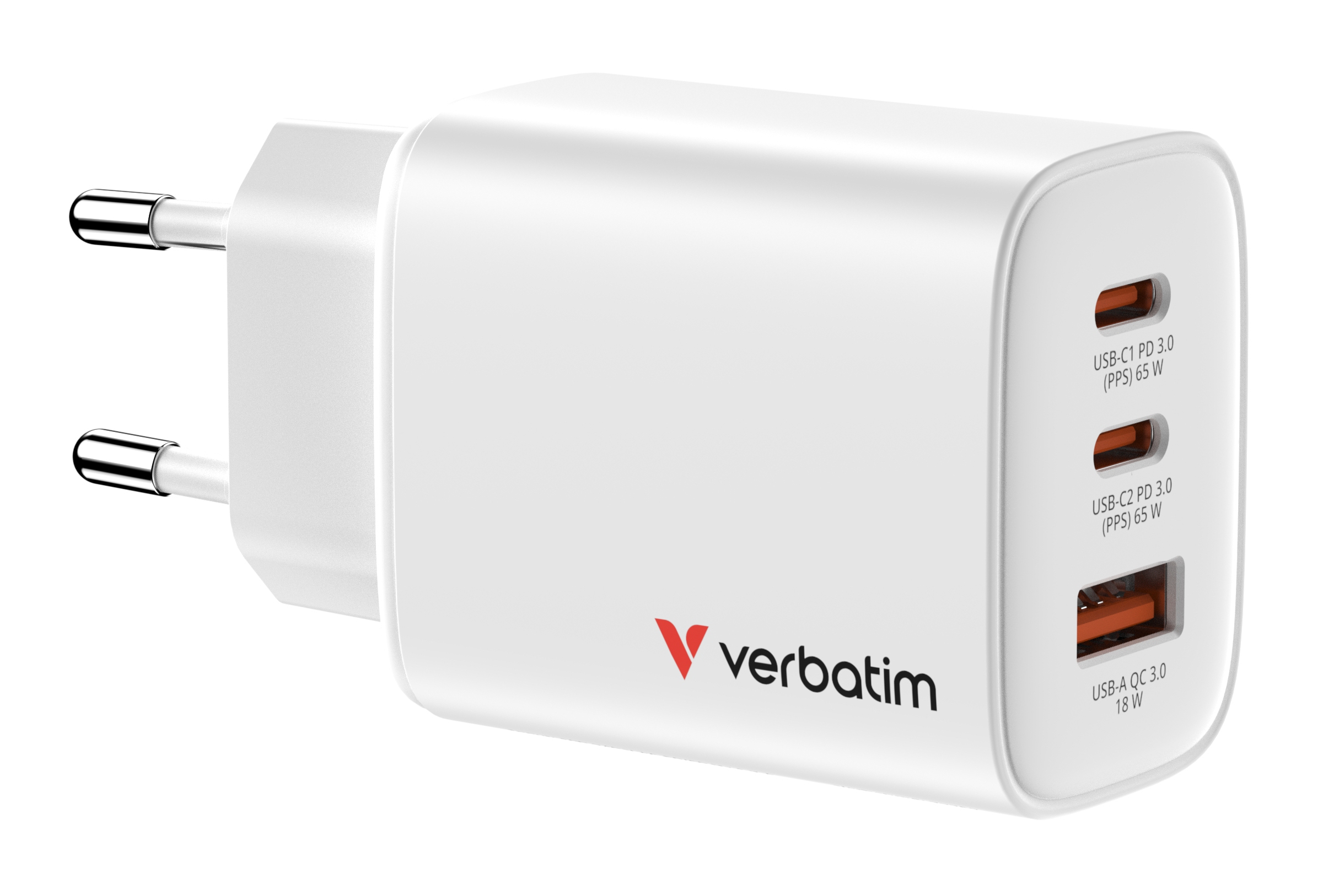GaN III Essentials Charger 3 Port 65W USB-A/C white