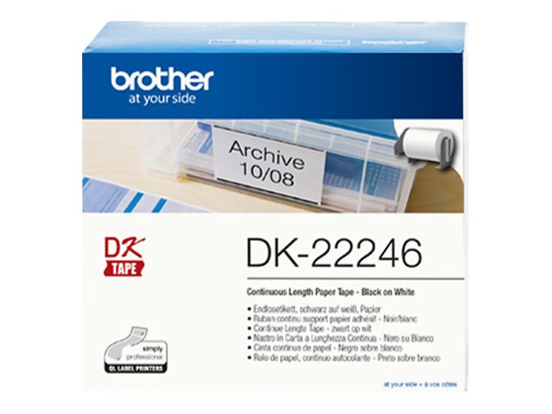Brother DK-22246 - Papier - Schwarz auf Weiß - Rolle (10,3 cm x 30,48 m)
