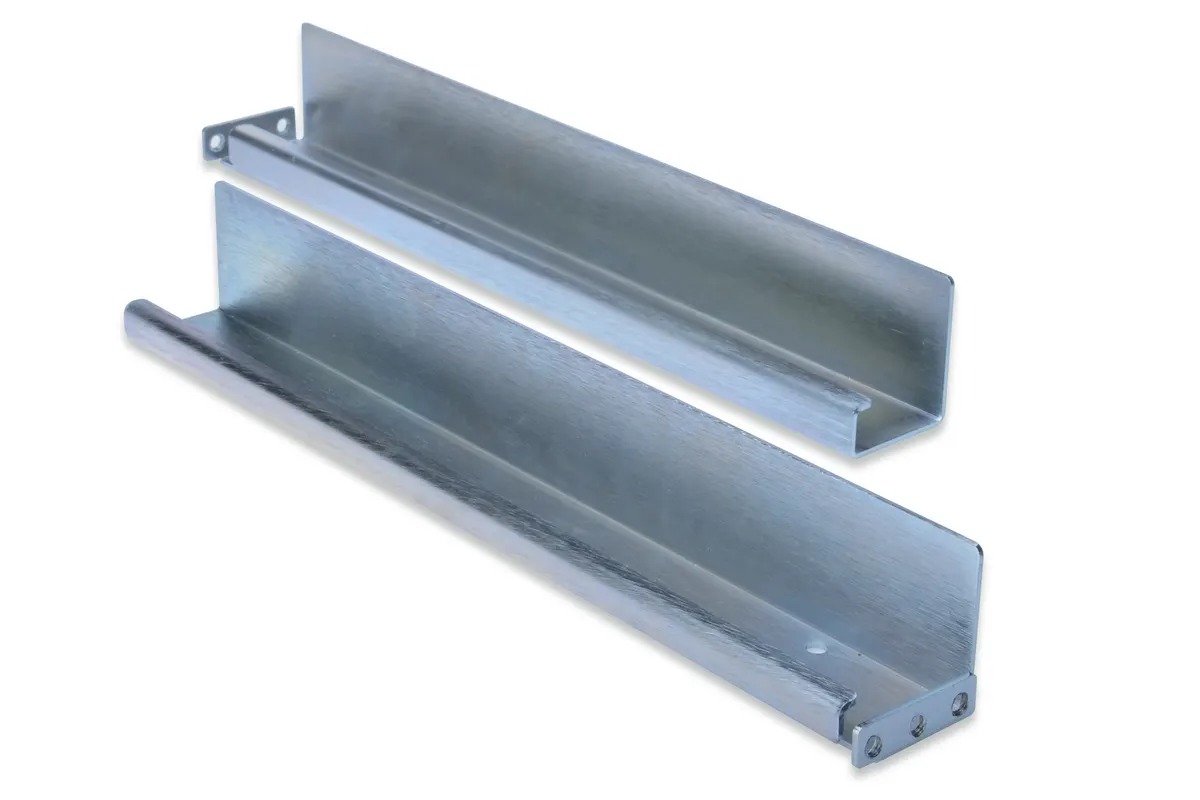 DN-19 GS-NW | 19" L-Support Gleitschienen | 350–600 mm | 100 kg | 2er-Set
