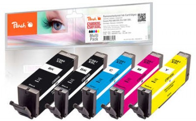 320674 - Kompatibel - Schwarz - Cyan - Magenta - Foto schwarz - Gelb - Canon - Multipack - PGI-580XXL - CLI-581XXL - Pixma TR 7500 Series - Pixma TR 7520 - Pixma TR 7550 - Pixma TR 8500 Series,... - 5 Stück(e)